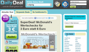 DailyDeals mit neuem Gutscheinangebot! aktuelle Trends