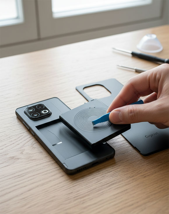 Gigaset GS6 Akku rausnehmen